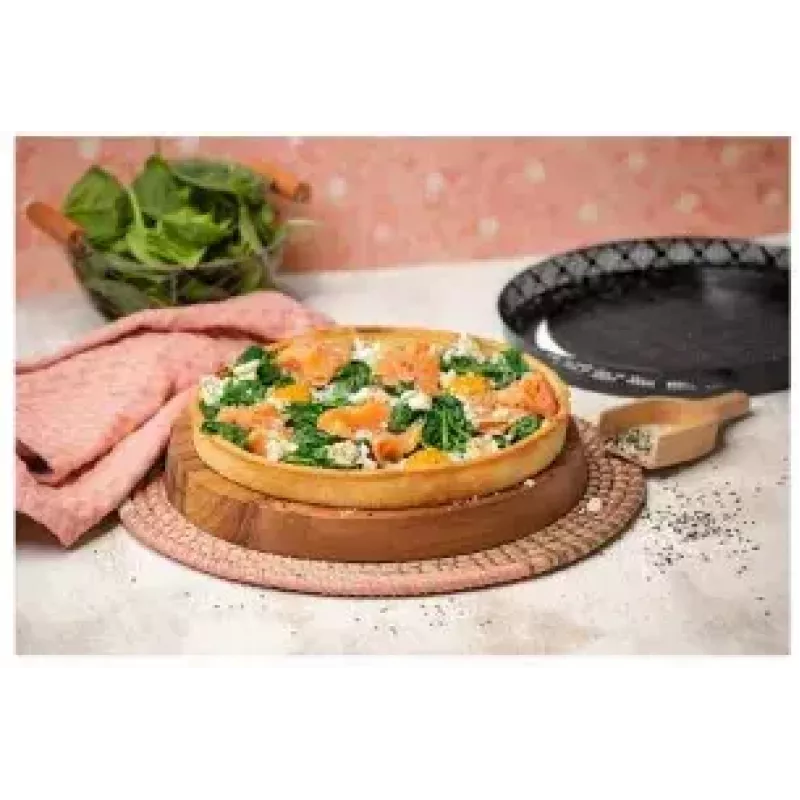 Pizza pan Kaiser 23.0065.1576 Steel Black 28 cm