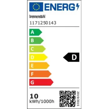 Floodlight Brennenstuhl 1171250143 Black 10 W LED IP65 Metal