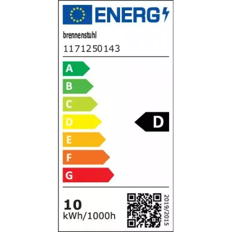Floodlight Brennenstuhl 1171250143 Black 10 W LED IP65 Metal