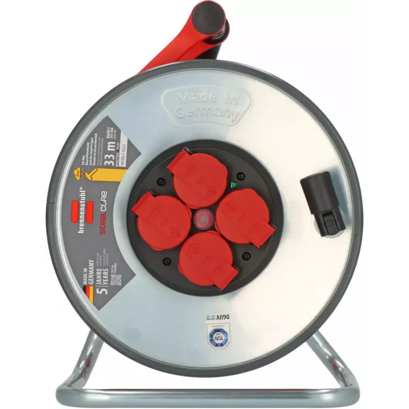 Power Strip Brennenstuhl SC 3210 4 AC outlets 3000 W Black Red Silver