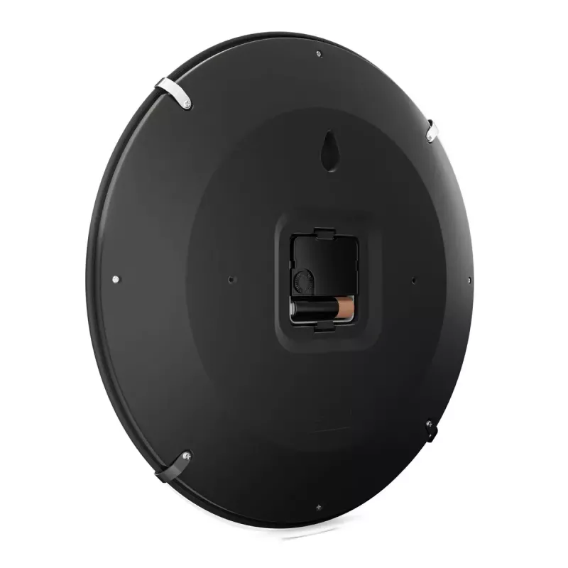 Quartz clock Mebus 16106 Round Black White