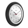 Digital clock Mebus 19449 Round Black White Battery AA 30 cm