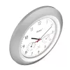 Digital clock Mebus 19450 Round Silver White Battery operated