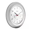 Digital clock Mebus 19450 Round Silver White Battery operated