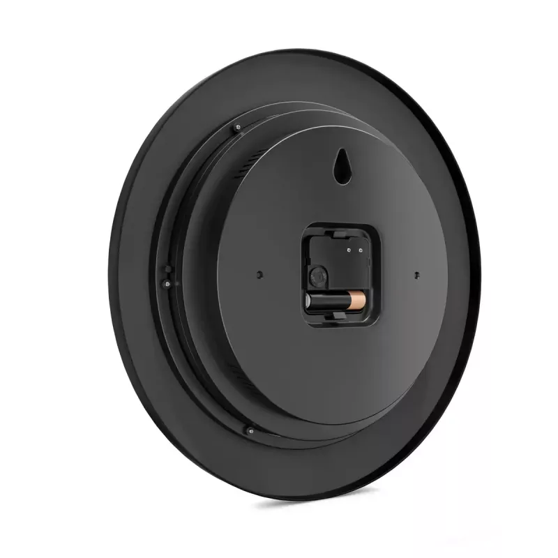 Digital clock Mebus 19453 Round Black White Battery AA