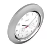 Digital clock Mebus 19454 Round Silver White Battery AA