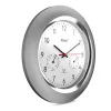 Digital clock Mebus 19454 Round Silver White Battery AA