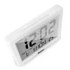 Quartz alarm clock Mebus 25738 White Rectangle Battery AAA
