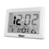 Quartz alarm clock Mebus 25738 White Rectangle Battery AAA