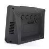 Quartz alarm clock Mebus 25739 Black Rectangle Blue Backlight