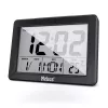 Quartz alarm clock Mebus 25739 Black Rectangle Blue Backlight