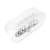 Digital alarm clock Mebus 25808 Oval White Blue backlight Battery AAA