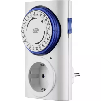 Analog Timer REV 0025400103 WS — mechanical wall timer, white
