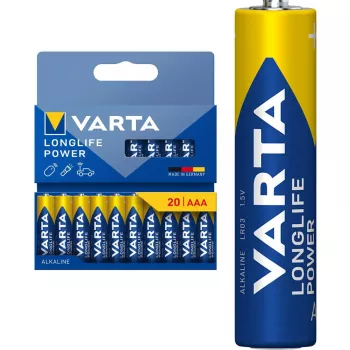 Alkaline battery Varta Longlife Power Micro AAA LR03 1.5V (single pack)