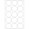 Seal labels HERMA Ø 32 mm round transparent extra strong adhesion film matt 240 pcs