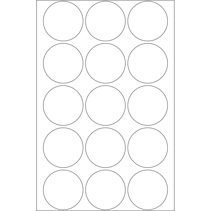 Seal labels HERMA Ø 32 mm round transparent extra strong adhesion film matt 240 pcs