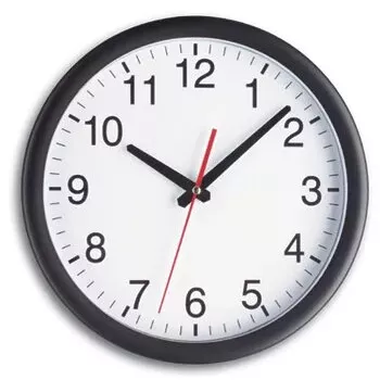 Quartz Clock TFA-Dostmann 98.1077 Round Black White Wall Table