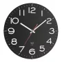 Analogue radio-controlled clock TFA-Dostmann 310mm Black