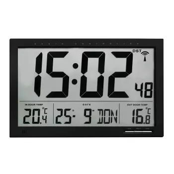 Digital weather station TFA-Dostmann 60.4510.01 Black Indoor Outdoor Thermometer