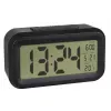 Quartz alarm clock TFA-Dostmann 60.2018.01 Black LED display