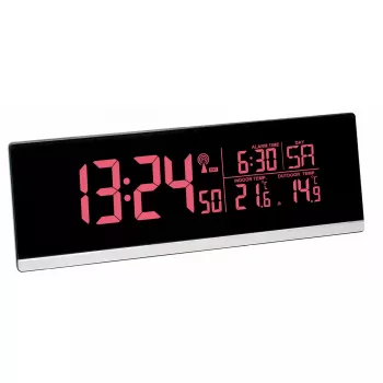 Digital alarm clock TFA-Dostmann 60.2548.01 Black Battery Powered