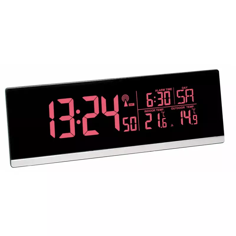 Digital alarm clock TFA-Dostmann 60.2548.01 Black Battery Powered