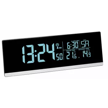 Digital alarm clock TFA-Dostmann 60.2548.01 Black Battery Powered