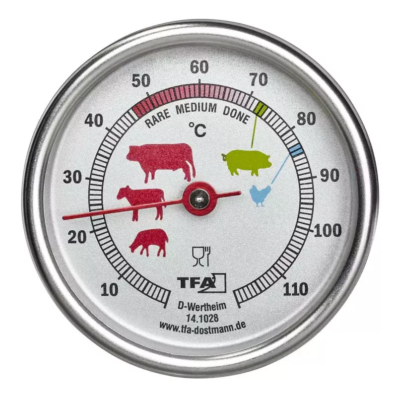 Food thermometer TFA-Dostmann 14.1028 0 - 120 °C Analog 51 mm 34 g