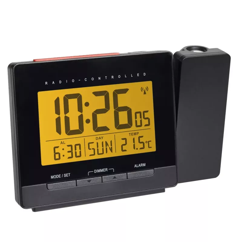 Digital alarm clock TFA-Dostmann 60.5016.01 Black Temperature range -10 to 50 °C