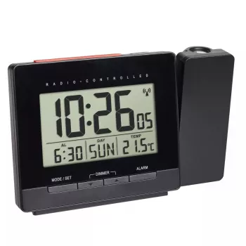 Digital alarm clock TFA-Dostmann 60.5016.01 Black Temperature range -10 to 50 °C