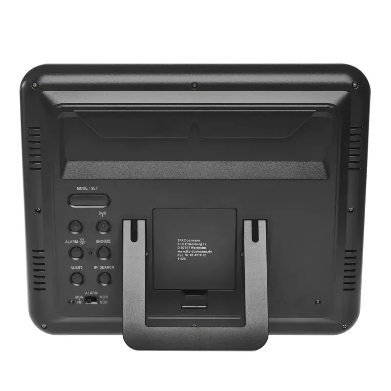 Digital alarm clock TFA-Dostmann 60.4518.08 Wood LCD 433 MHz