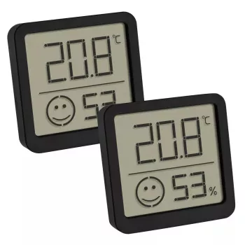Electronic environment thermometer TFA-Dostmann 30.5053.01.02 Indoor Black