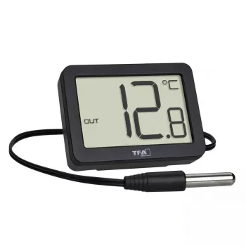 Electronic environment thermometer TFA-Dostmann 30.1066.01 Indoor/outdoor Black