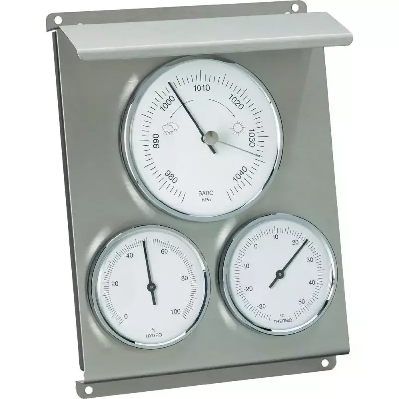 Digital Weather Station TFA-Dostmann 20.2010.60 – outdoor barometer, hygrometer, thermometer, metallic, 160×70×220 mm
