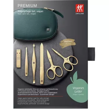 Manicure & Pedicure Set 6-Pc ZWILLING 97019-004 with Nail Scissor, Vegan