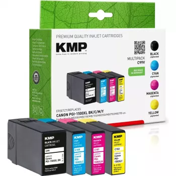 Cartridge KMP C99V Multipack BK/C/M/Y compatible with Canon PGI-1500 XL