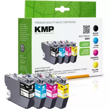 Cartridge KMP Brother LC-3217VA Black 4x550 S. B58V