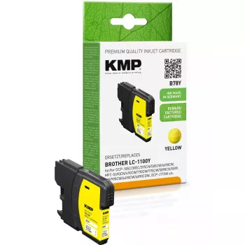 Cartridge KMP Brother LC-1100Y Yellow Remanufactured