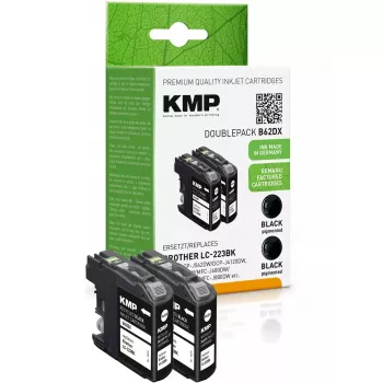 Cartridge KMP Brother LC-223BK black Doppelp. 2x550S