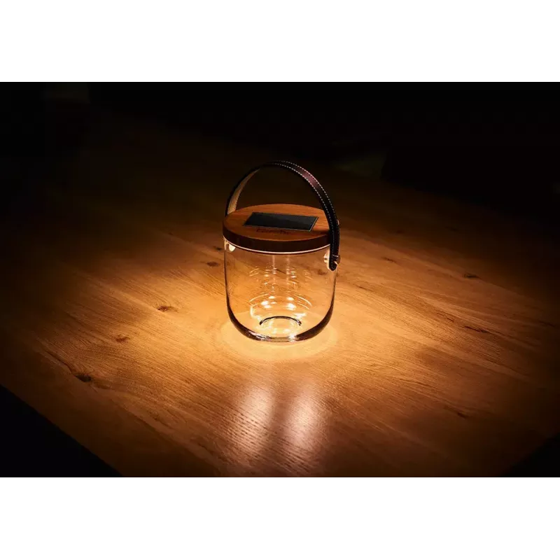 Table lamp Krinner LUMIX Deco Glass Basic LED Transparent Bamboo Glass