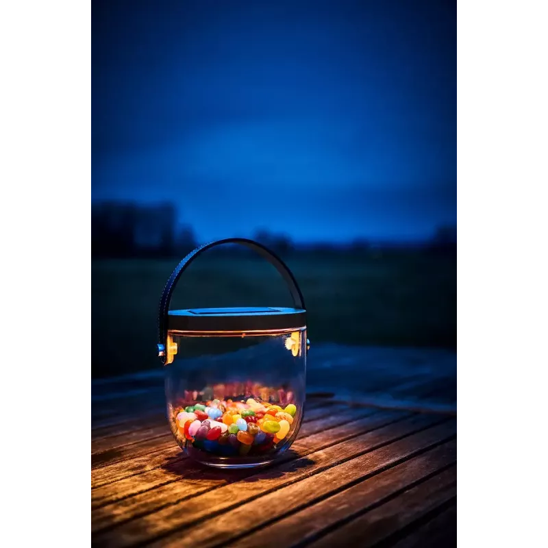 Table lamp Krinner LUMIX Deco Glass Basic LED Transparent Bamboo Glass