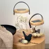 Table lamp Krinner LUMIX Deco Glass Basic LED Transparent Bamboo Glass