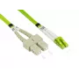 Fibre optic cable Alcasa LW-820LS5 20 m LC SC Green