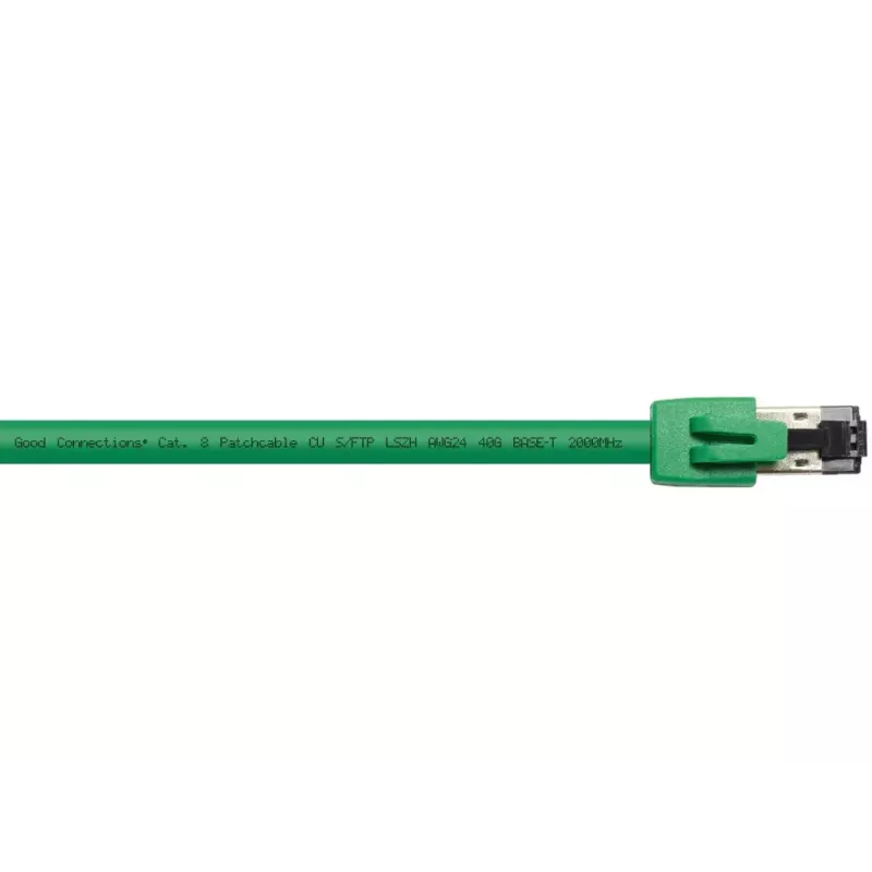 Networking Cable Alcasa 8080-100G Green 10 m Cat8.1 S/FTP