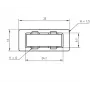 Cover for SC-Duplex adaptor Telegärtner B00012A0011 Black