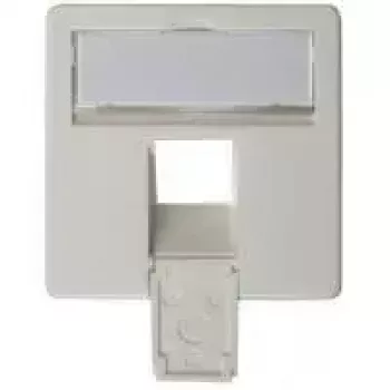 Face plate 50×50 mm for AMJ45 8/8 UP/O, Telegärtner, alpine white