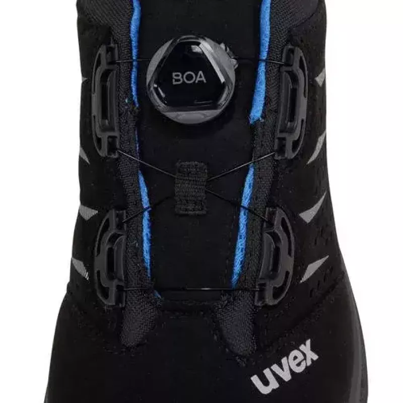 Safety shoes Uvex 69382 Male Adult Black Blue PU outsole Synthetic upper