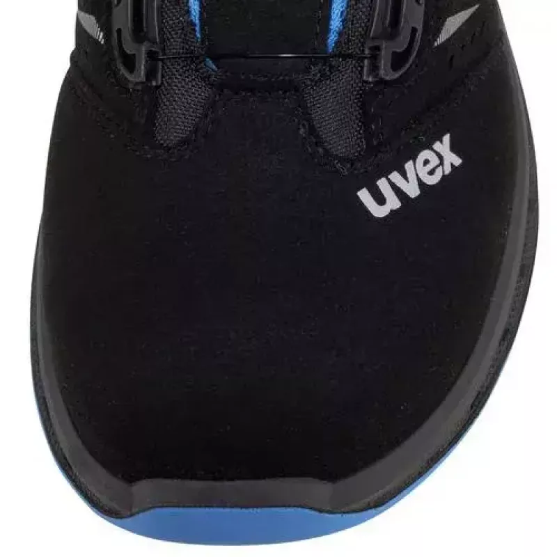 Safety shoes Uvex 69382 Male Adult Black Blue PU outsole Synthetic upper