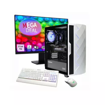 Desktop PC Hyrican GAMEMAX MegaDeal Diamond WT SET2702 with AMD R7-5700X, 16GB RAM, 1TB SSD, NVIDIA RTX 5060, Windows 11, incl. MSI PRO MP273A 27 inch LED monitor