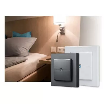 Wall-mounted wireless push button eQ-3 Homematic IP HmIP-WRC2-2 — RF, battery (AAA), 86×86×19 mm, white